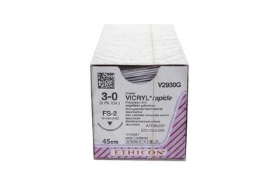 Vicryl 4-0 13Mm 3/8 Triang.75 Cm Paars 36stk