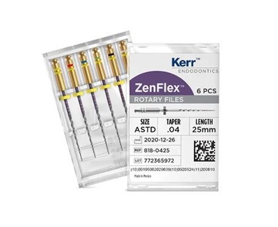 Zenflex Rotary Files 25Mm .40/.04