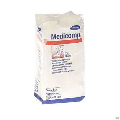Compressen Medicomp 5X5 4L . 100stk